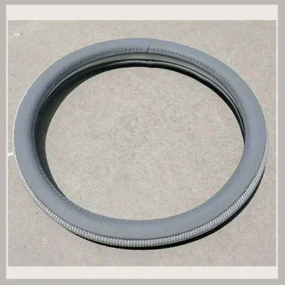 Gray Bling Steering Wheel Cover - Picture 2 of 9